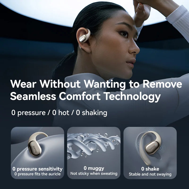 C16S Bluetooth 5.4 Wireless Headphones Open Ear OWS Earphones Hifi Sound Flash-Sale Headset Choice Sports TWS Earbuds