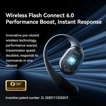 C16S Bluetooth 5.4 Wireless Headphones Open Ear OWS Earphones Hifi Sound Flash-Sale Headset Choice Sports TWS Earbuds